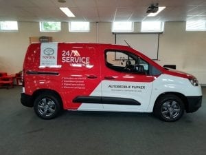 Servicewagen ProAce City - Carwrap - Zijkant | Trim-Line Zevenbergen