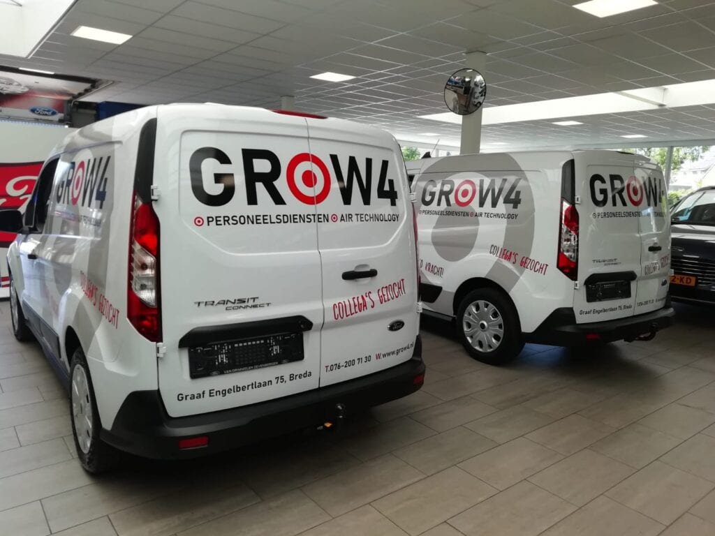 Grow4 - Bedrijfswagen Belettering - Laadruimtes | Trim-Line Zevenbergen