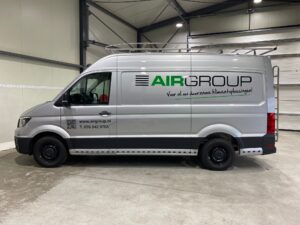 Airgroup bedrijfsbus belettering | Trim-Line Zevenbergen